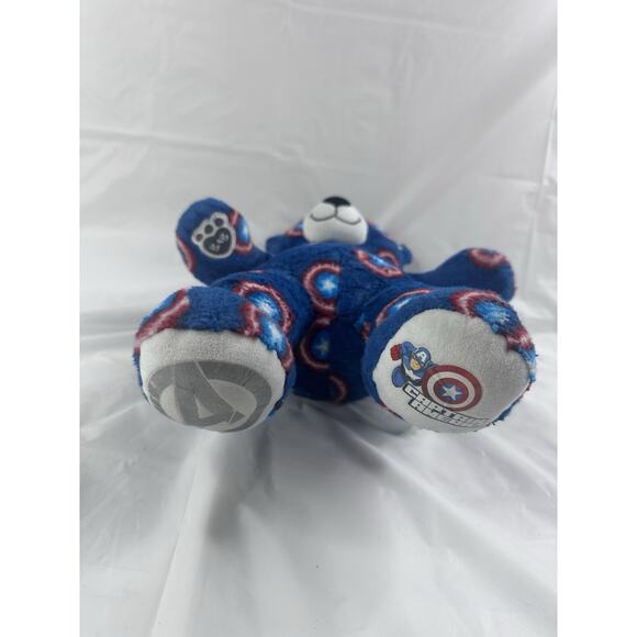 Build A Bear Marvel Avengers 18" Plush Captain America Blue Red Star RETIRED - Picture 3 of 6